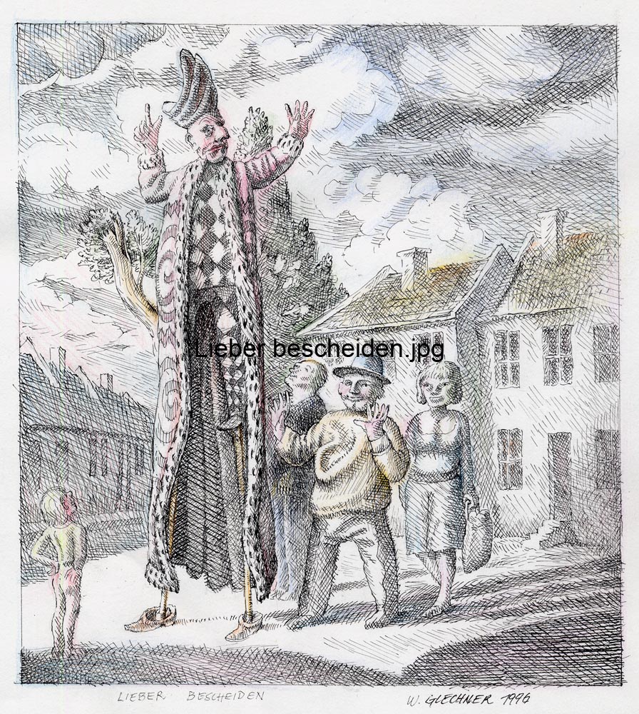 Lieber bescheiden